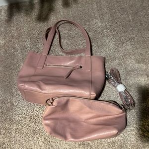 Joy Susan Pink Tote and pouch Bundle